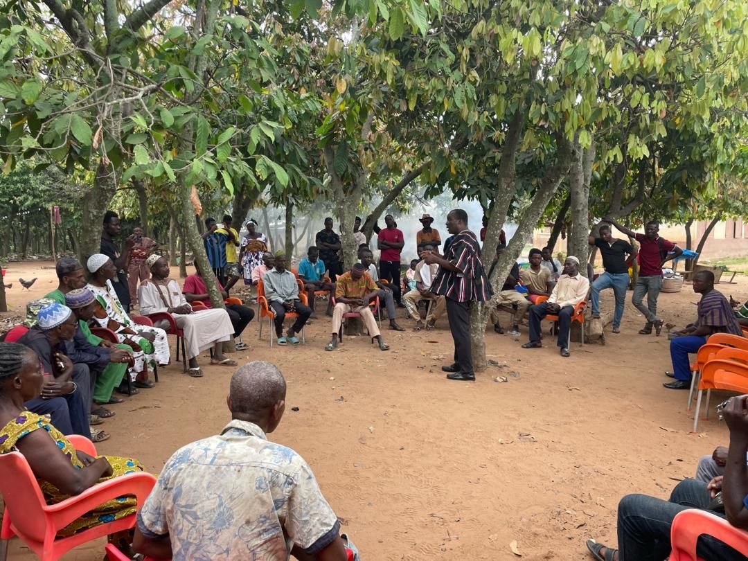 DCE ENGAGES COCOA FARMERS AND INSPECTS PROJECTS IN BONKWAEM